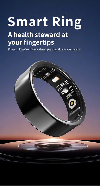 V1 Stainless Steel Smart Fitness Tracker Ring